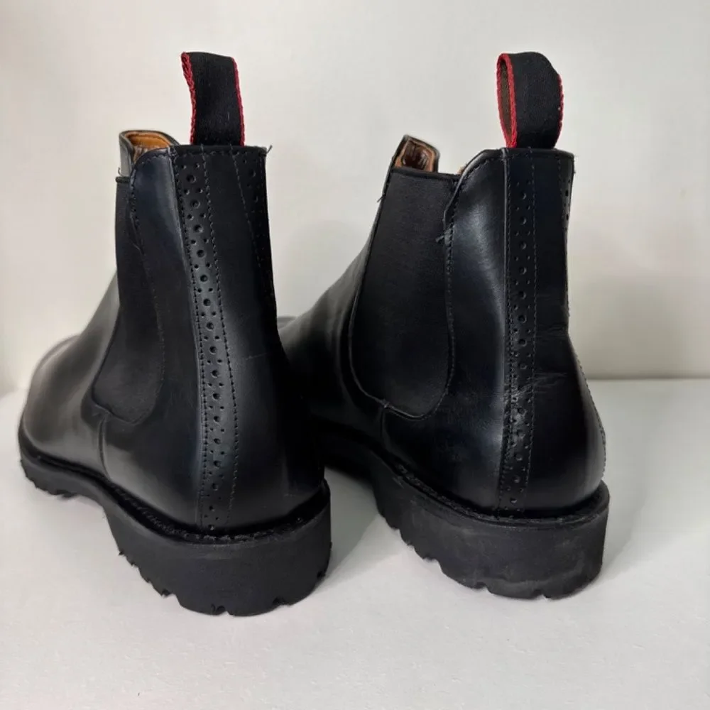 Allen Edmonds Tate Chelsea Boots Extralight Lug Sole - Black Leather | Size 12 D